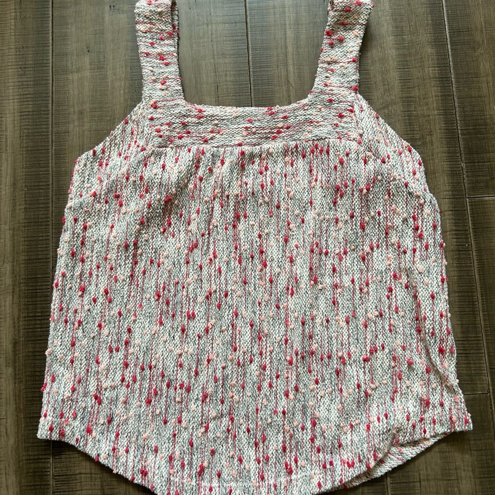 Lucky Brand Pink and Gray Tank Top